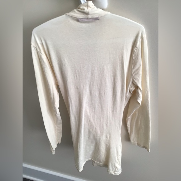 VELVET by Graham & Spencer - V Neck Faux Wrap Ivory Women S - Picture 2 of 5